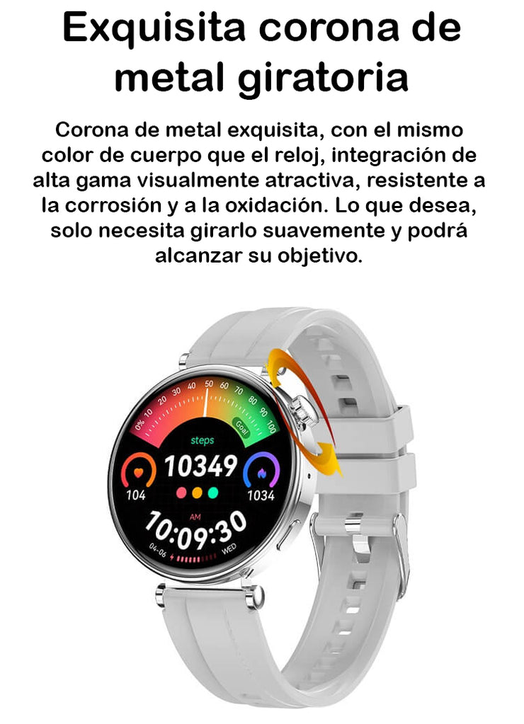 SmartWatch VL41 Pro Rose Gold Mujer / IP68 Amoled BT5.3 Reloj Inteligente